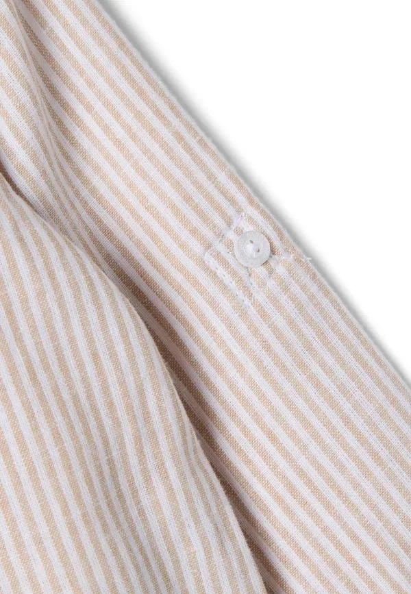 Рубашка полосатая Shirt Ovs, белый, бежевый — фото 3