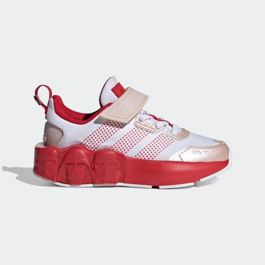 Детские спортивные кроссовки с принтом Star Wars Runner Shoes Kids adidas, Бело-красный