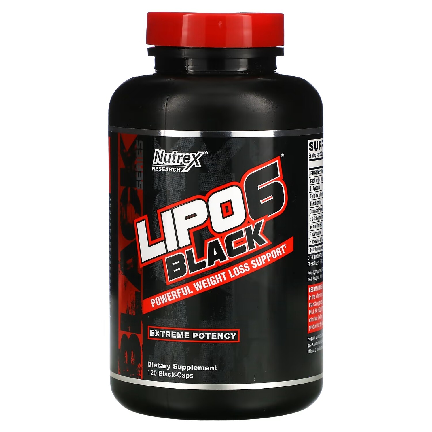 

Nutrex Research LIPO-6 Black экстремальная эффективность, 120 черных капсул