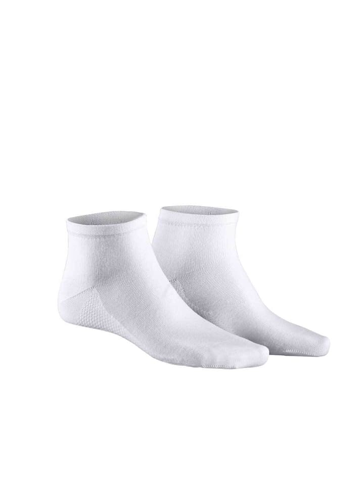 

Носки-кроссовки Dry Cotton с регулирующей влагу текстурой белого цвета Hudson