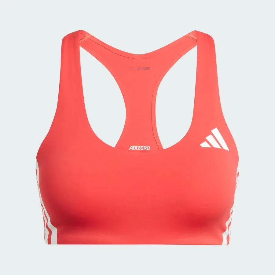 Женский спортивный бюстгальтер Adizero Run adidas, Красный — фото 4