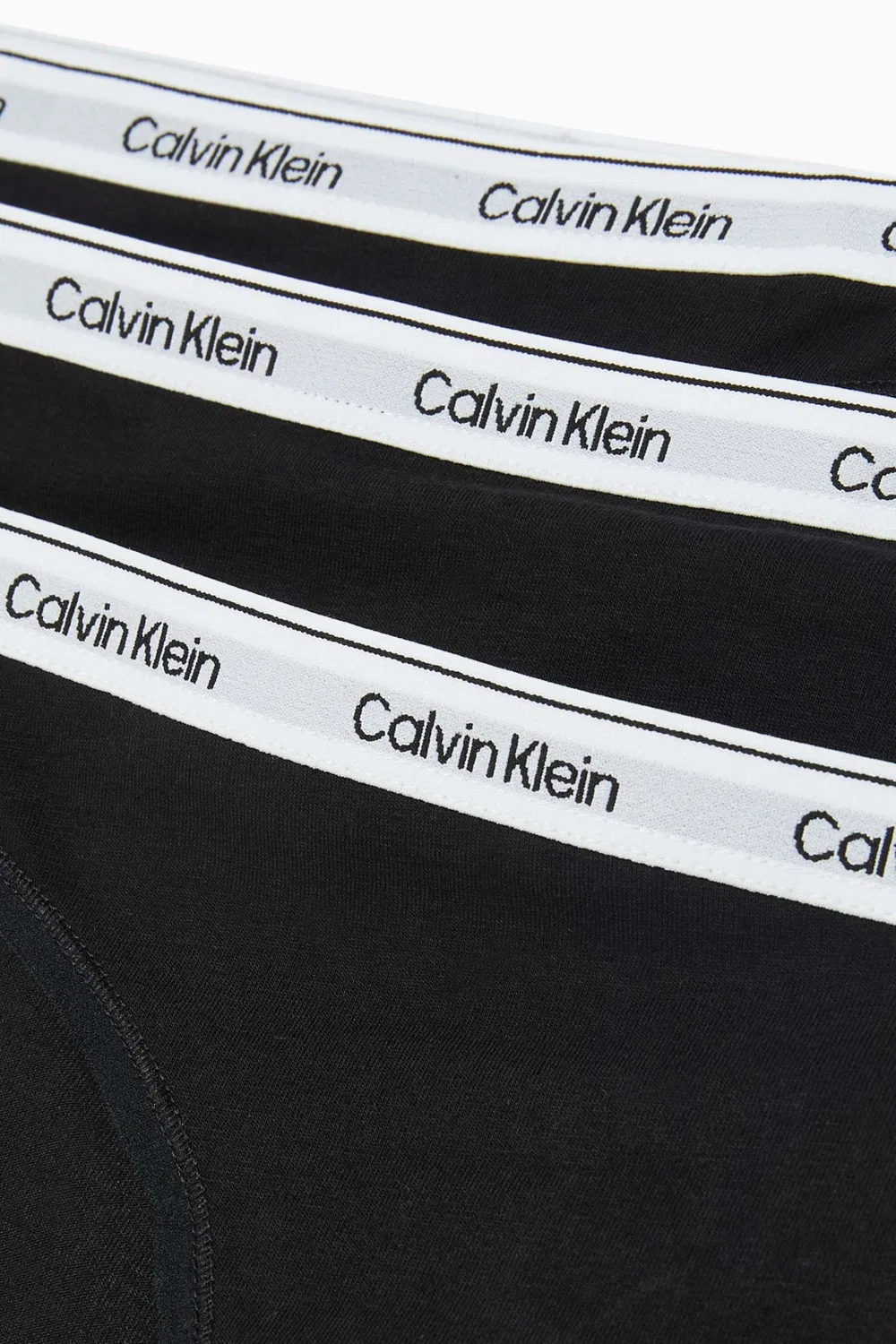Трусы-бикини с низкой посадкой комплект из 3 штук Calvin Klein, черный — фото 3