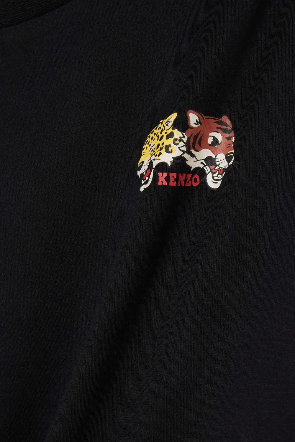 Футболка с вышитым логотипом из органического хлопка KENZO KIDS — фото 4