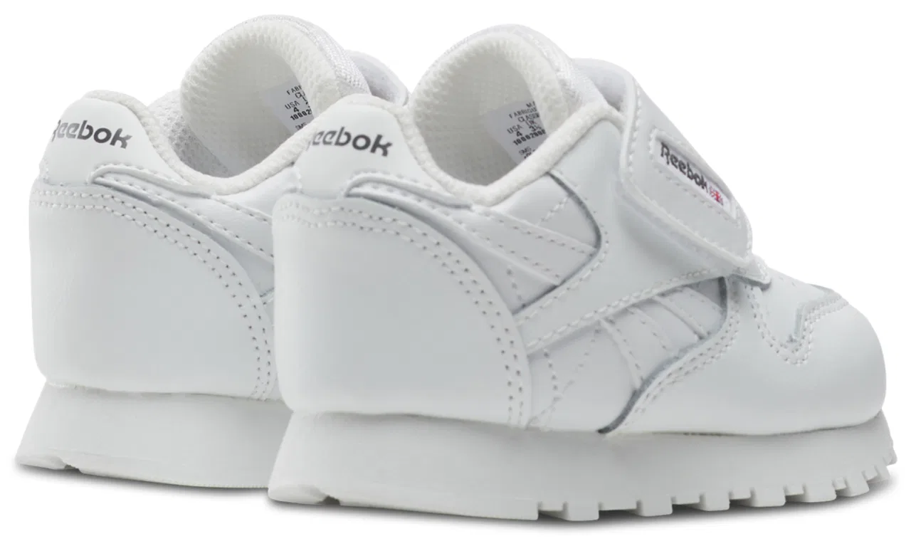 Кроссовки для малышей Classic Leather Reebok, цвет Footwear White/Grey — фото 2
