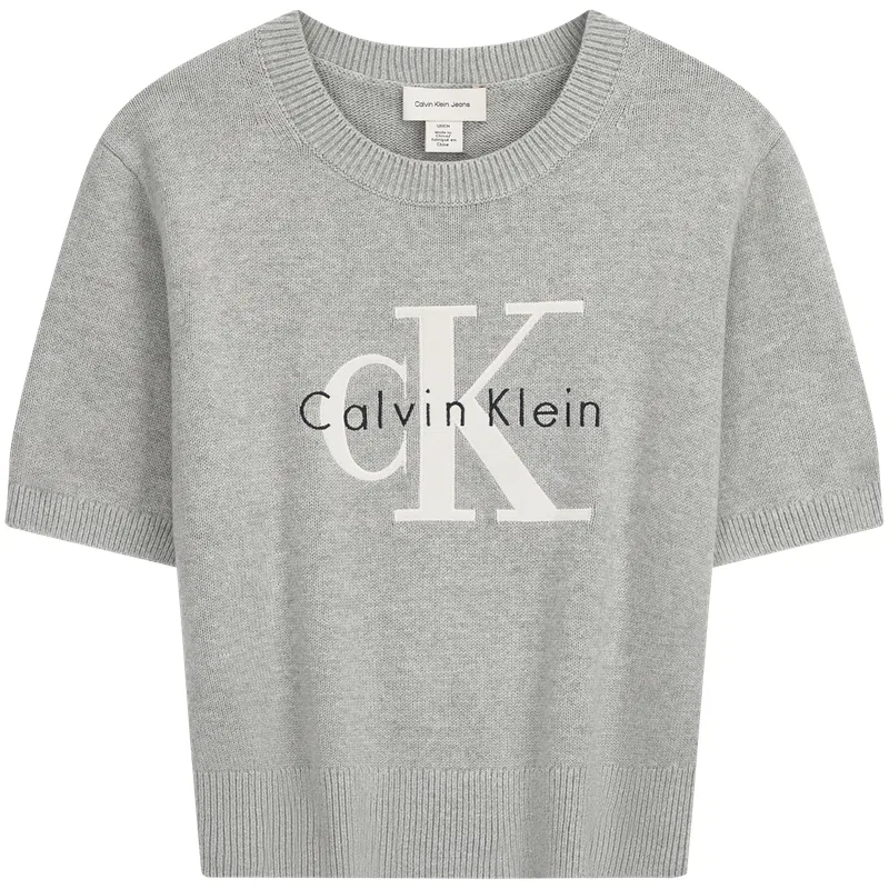 Женский джемпер с круглым вырезом Calvin Klein, Coconut Gray