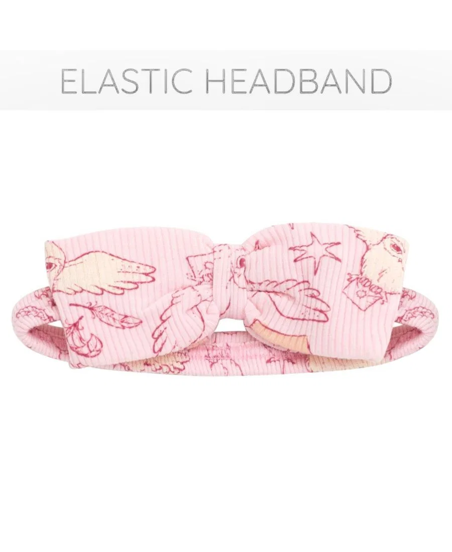Комплект из боди, штанов и повязки на голову Hedwig Harry Potter, Blush Pink Hedwig — фото 3