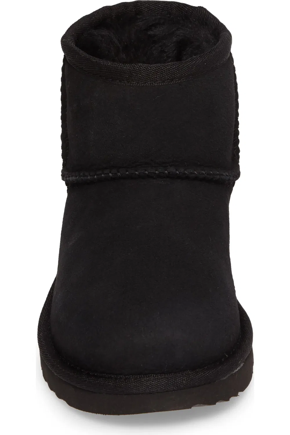 Детские ботинки водонепроницаемые с овчиной Classic Mini II UGG, черный — фото 4