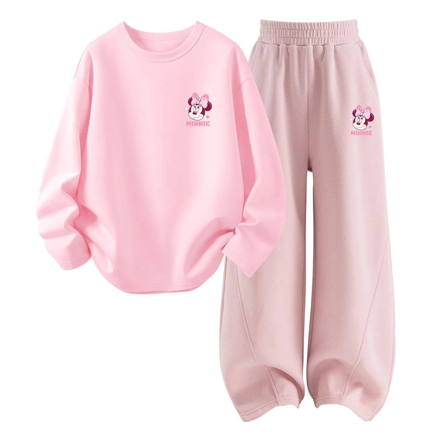 Детский комплект спортивной одежды с круглым вырезом Disney Di Sweet Gown K Light Pink+Di Sweet Gown K Lotus Pink