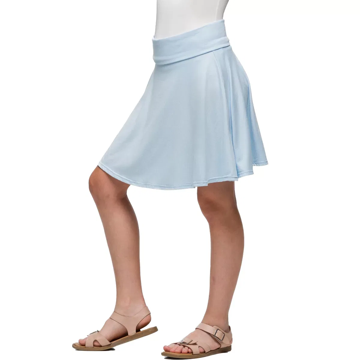 Детская юбка для девочек с завышенной талией 24seven Comfort Apparel, Blue — фото 2