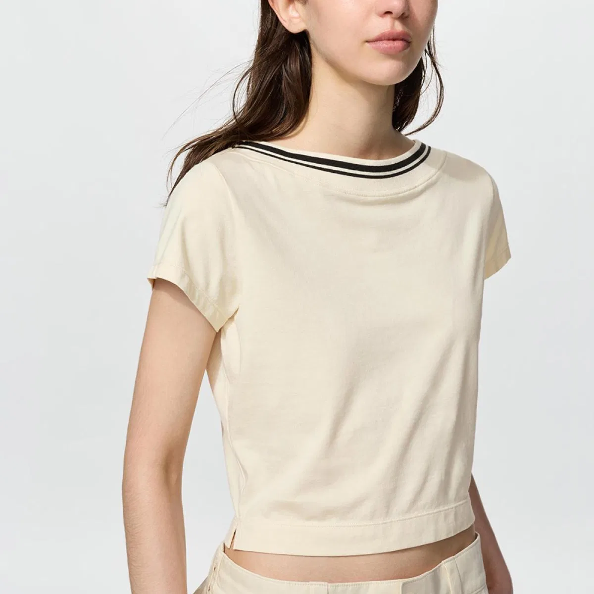 Футболка Francesco Risso, Light Beige, UNIQLO — фото 4