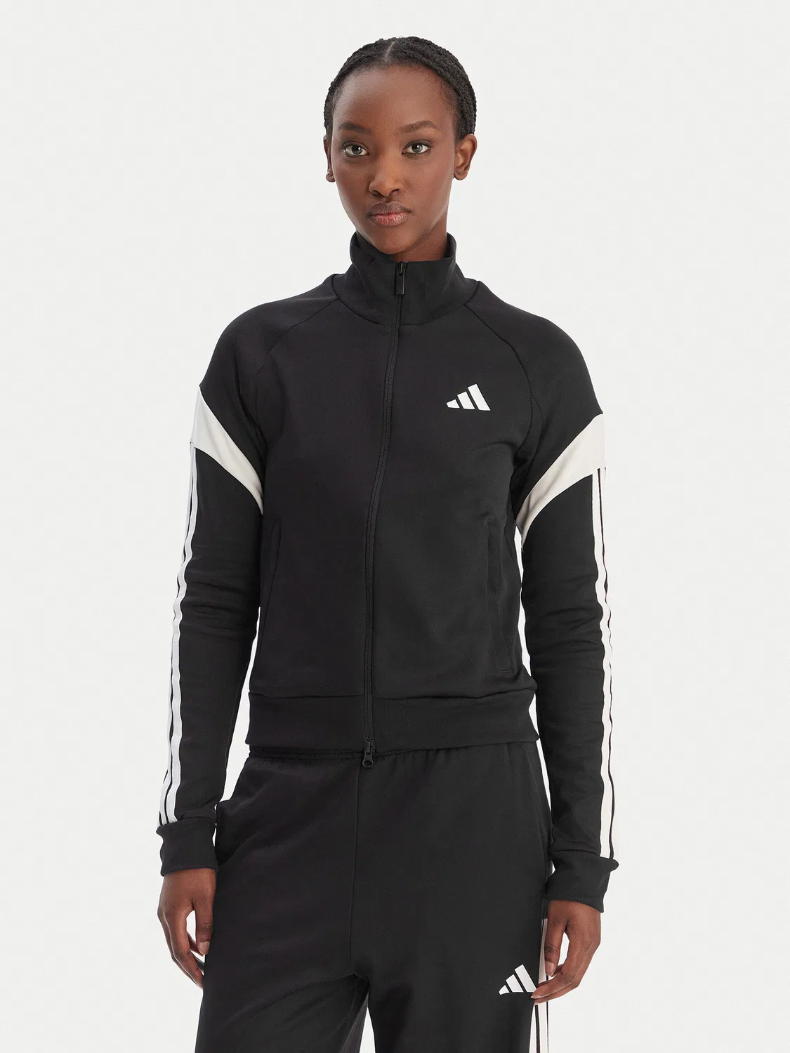 Женская толстовка приталенного кроя House Of Tiro Adidas, черный