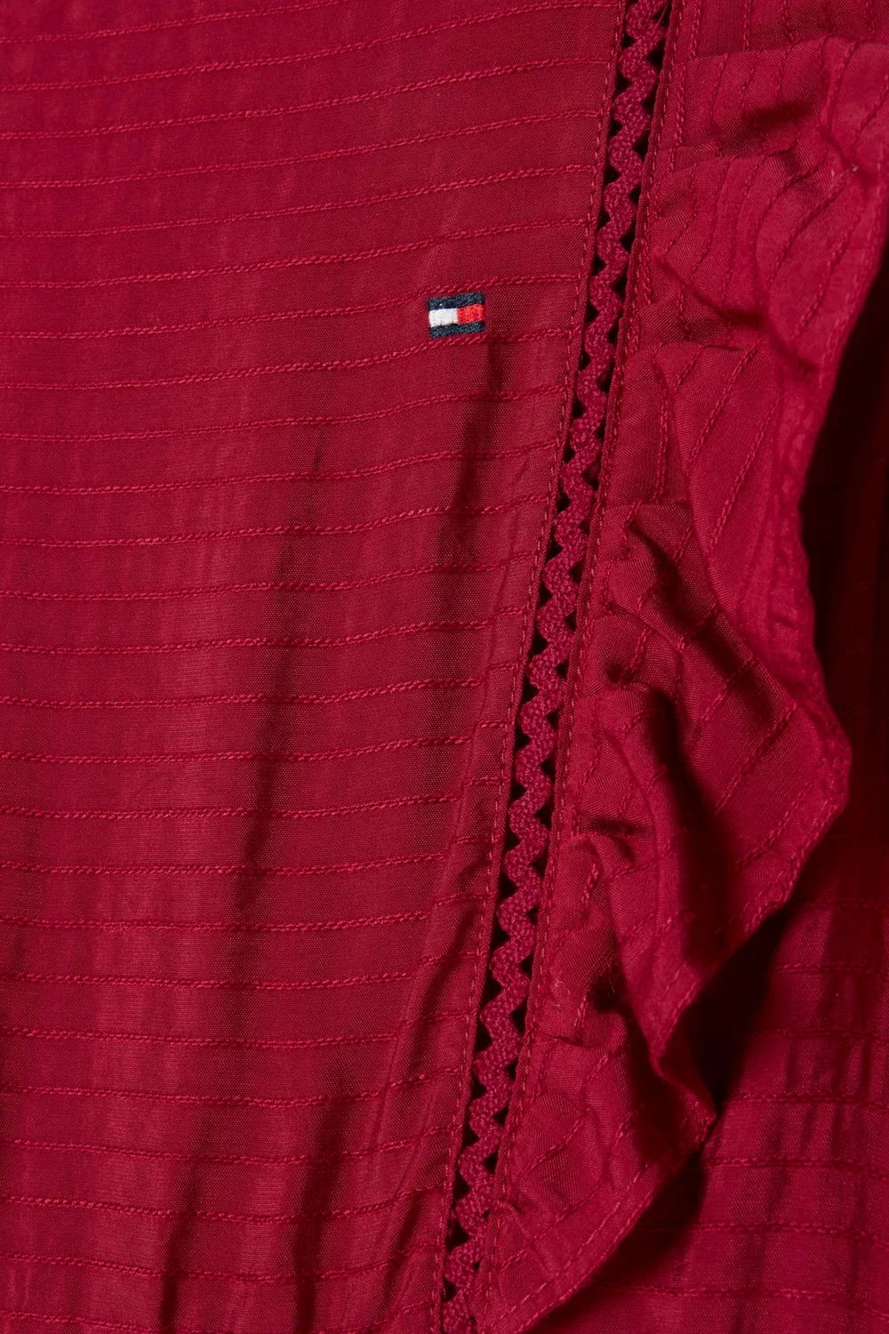 Платье-трапеция с воланами Tommy Hilfiger, красный — фото 3