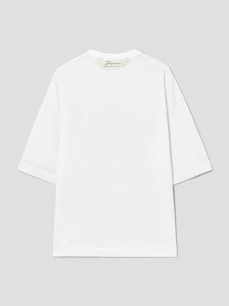 Футболка с коротким рукавом Le Tshirt Ventadou JACQUEMUS, White — фото 2