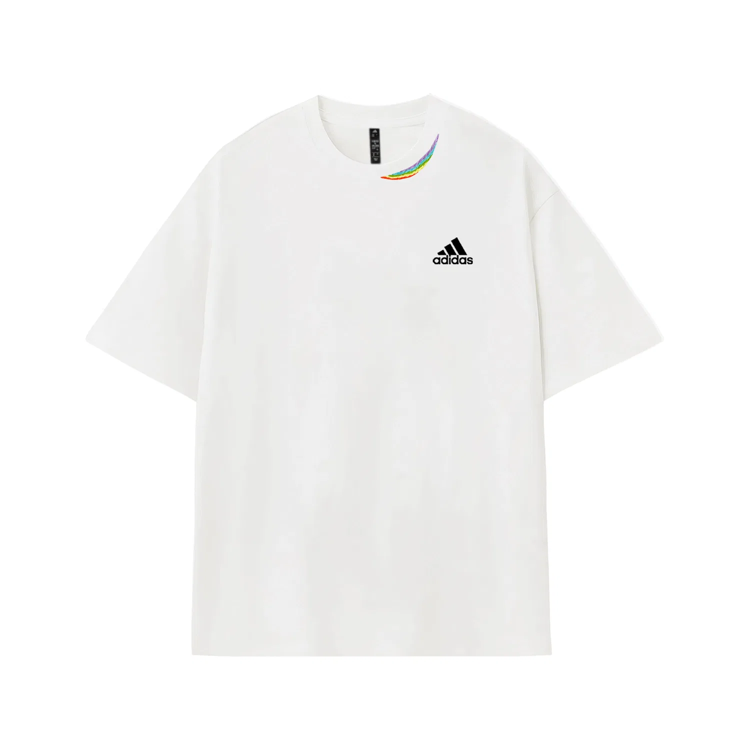 Футболки Adidas MUST HAVES, унисекс, круглый вырез, средней толщины, прямого кроя