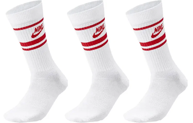 Мужские носки Nike Sportswear Essentials, 3 пары, белые