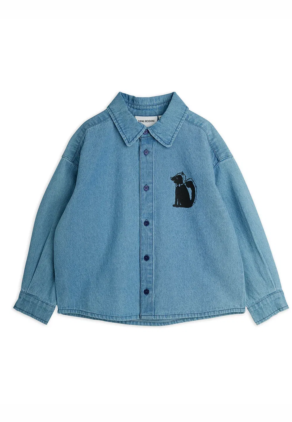 Skunk - блузка на пуговицах Mini Rodini, Blue