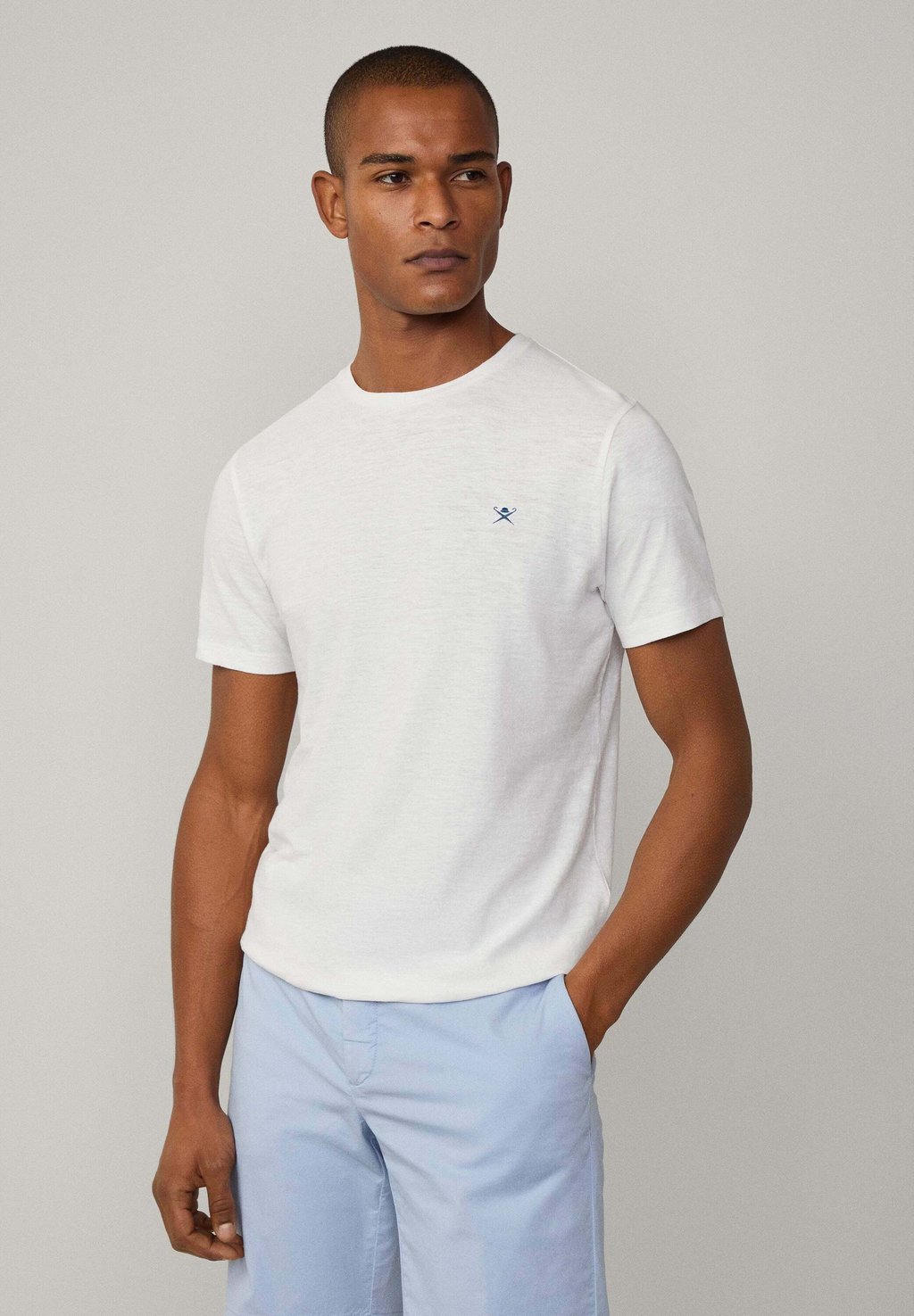 

Базовая футболка SWIM PALM Hackett London, кремовый