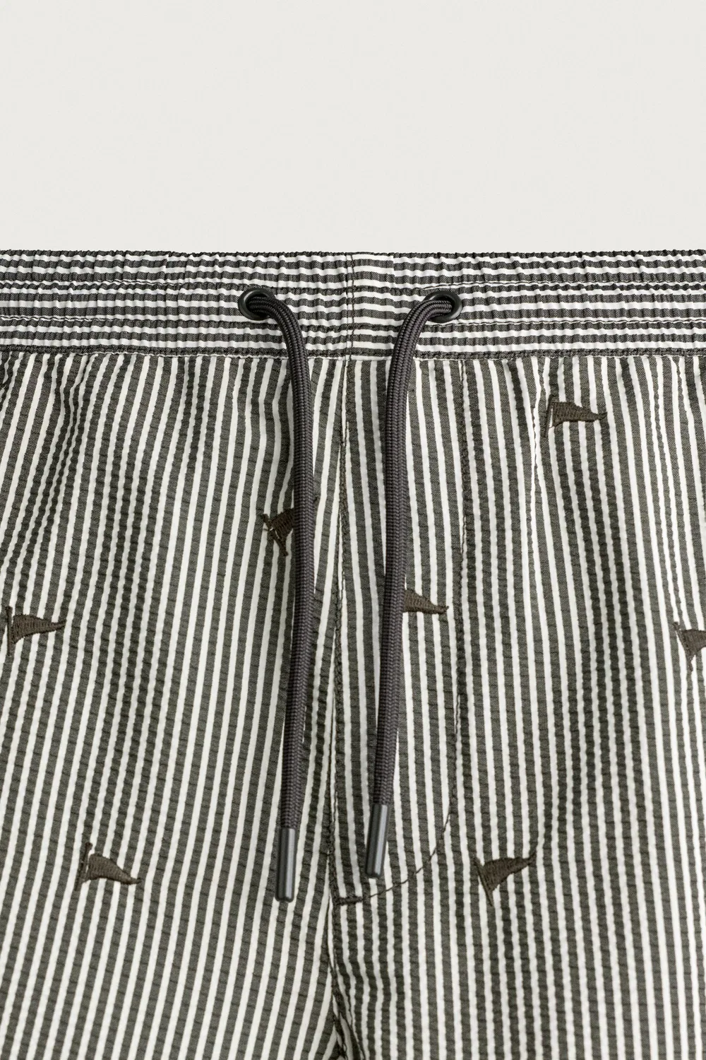 Купальники из вышитой ткани сирсакер ZARA, Black — фото 3