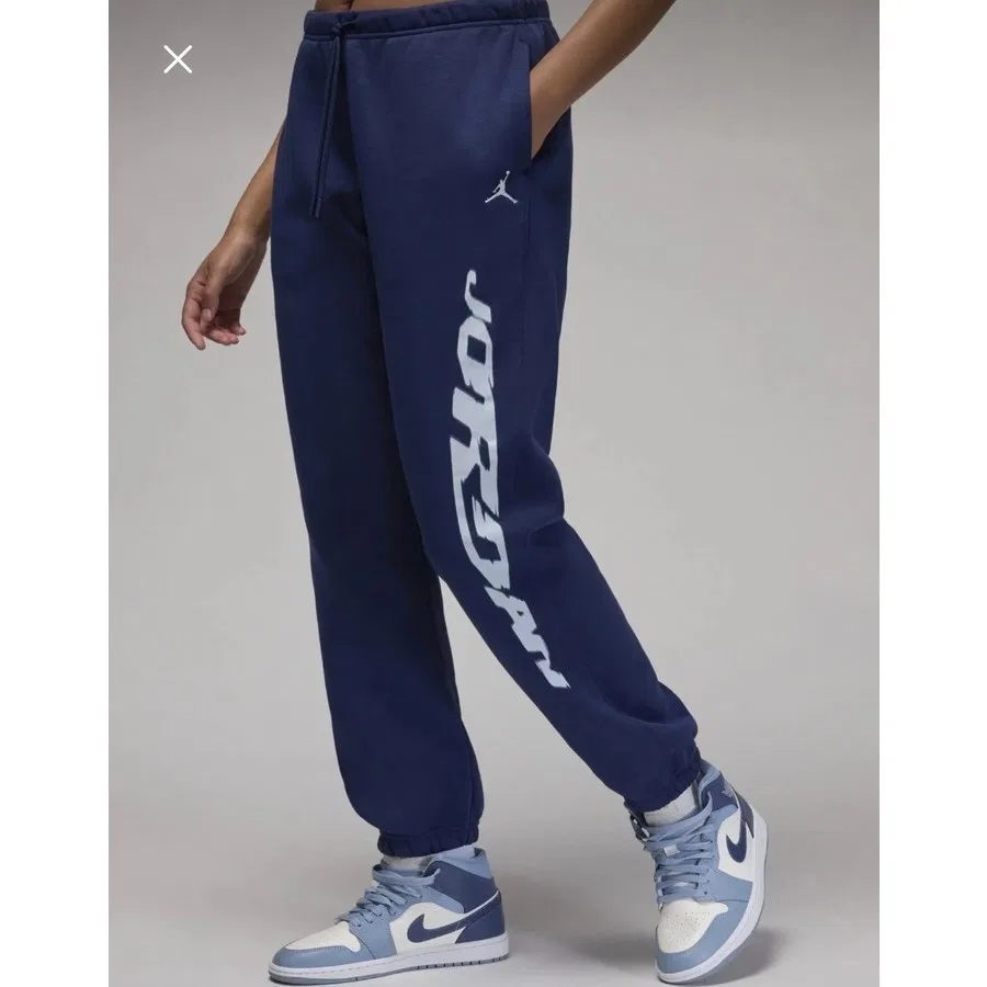 Спортивные штаны из футера Nike Jordan Brooklyn Fleece Pant Ho Gfx, Темно-синий