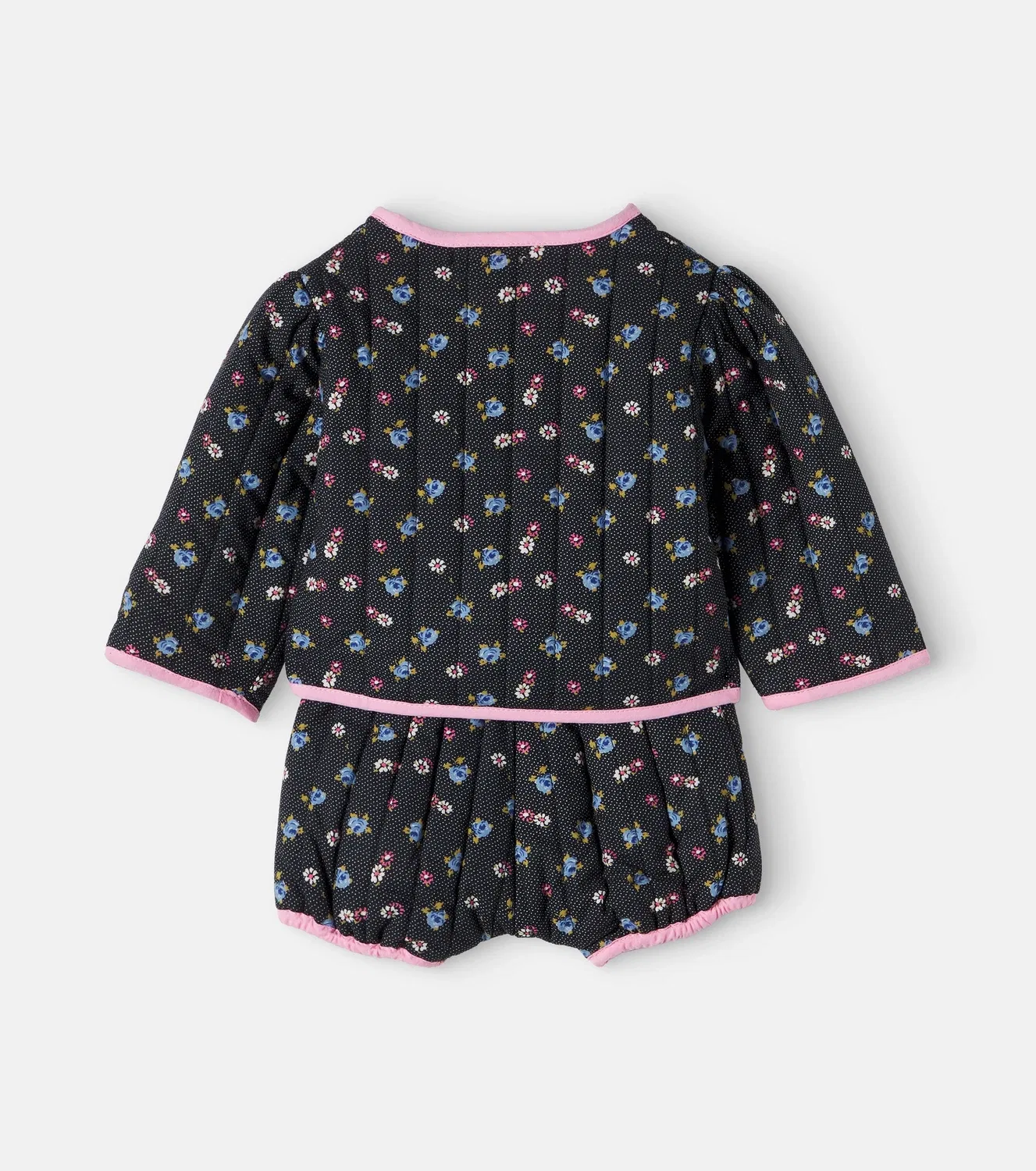 Комплект из стеганой куртки и трусов для малышки Анны Bebe Organic, коричневый — фото 2