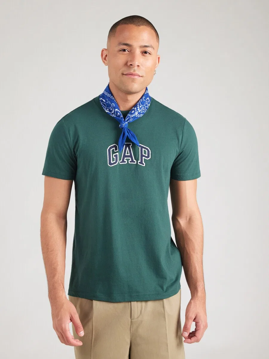 Рубашка GAP изумрудного цвета — фото 3