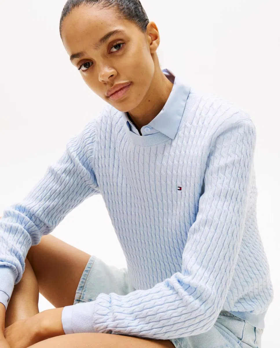 Женский джемпер, Textura Ochos, Tommy Hilfiger, темно-синий — фото 3
