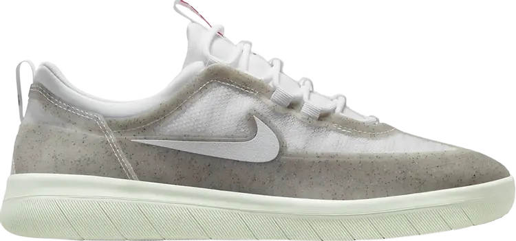 

Кроссовки Nike Nyjah Free 2 SB 'White Barely Green', белый, Белый;серый, Кроссовки Nike Nyjah Free 2 SB 'White Barely Green', белый