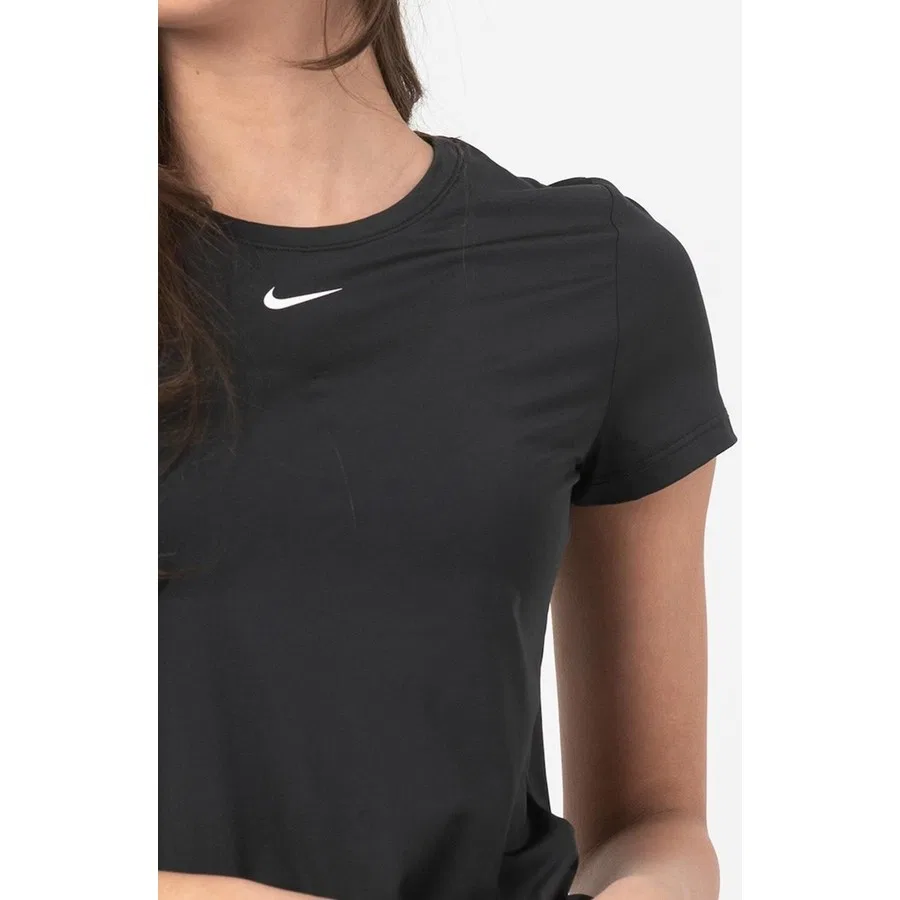 Женская футболка с коротким рукавом Nike Dri-FIT One Slim, Черный — фото 4