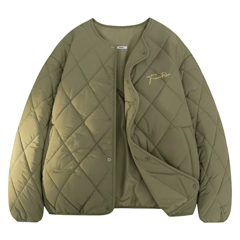 Утепленная куртка Детская Gray Green (Freedom Run Chest Logo), MINISO