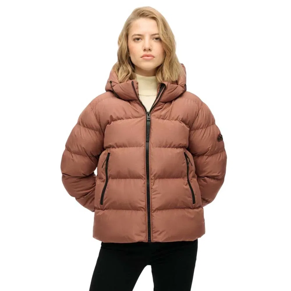 Куртка утепленная Sports Superdry, коричневый
