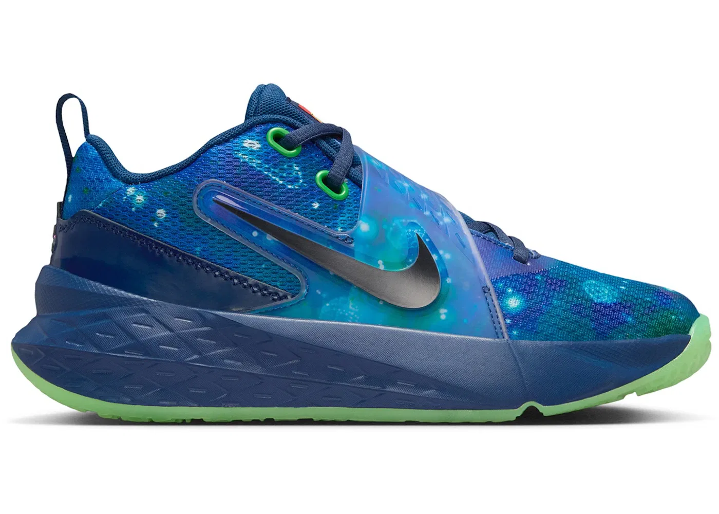 Детские кроссовки для мальчиков с принтом Nike Team Hustle D 12 LEGO Brave Blue, Brave Blue/Black/Multi-Color/Green Strike