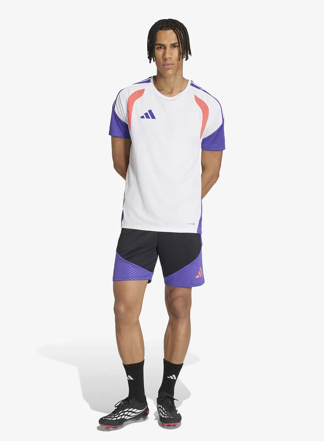 Футбольная футболка с технологией Climacool Tiro Adidas, белый — фото 4