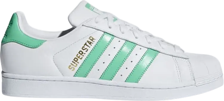 

Кроссовки Adidas Superstar Hi-Res Green, белый/зеленый