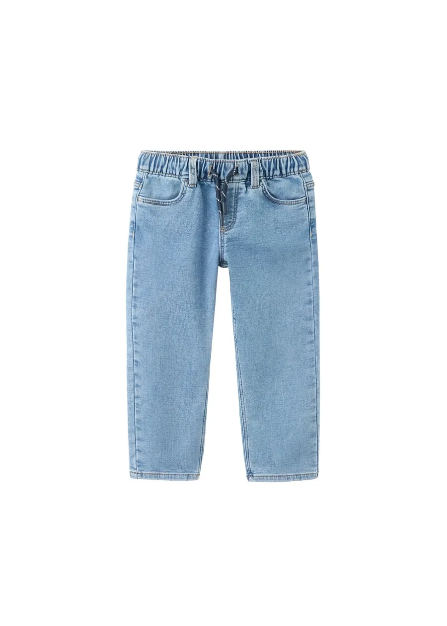 Детские джинсы MANGO KIDS Slim fit 'PABLO' синего цвета