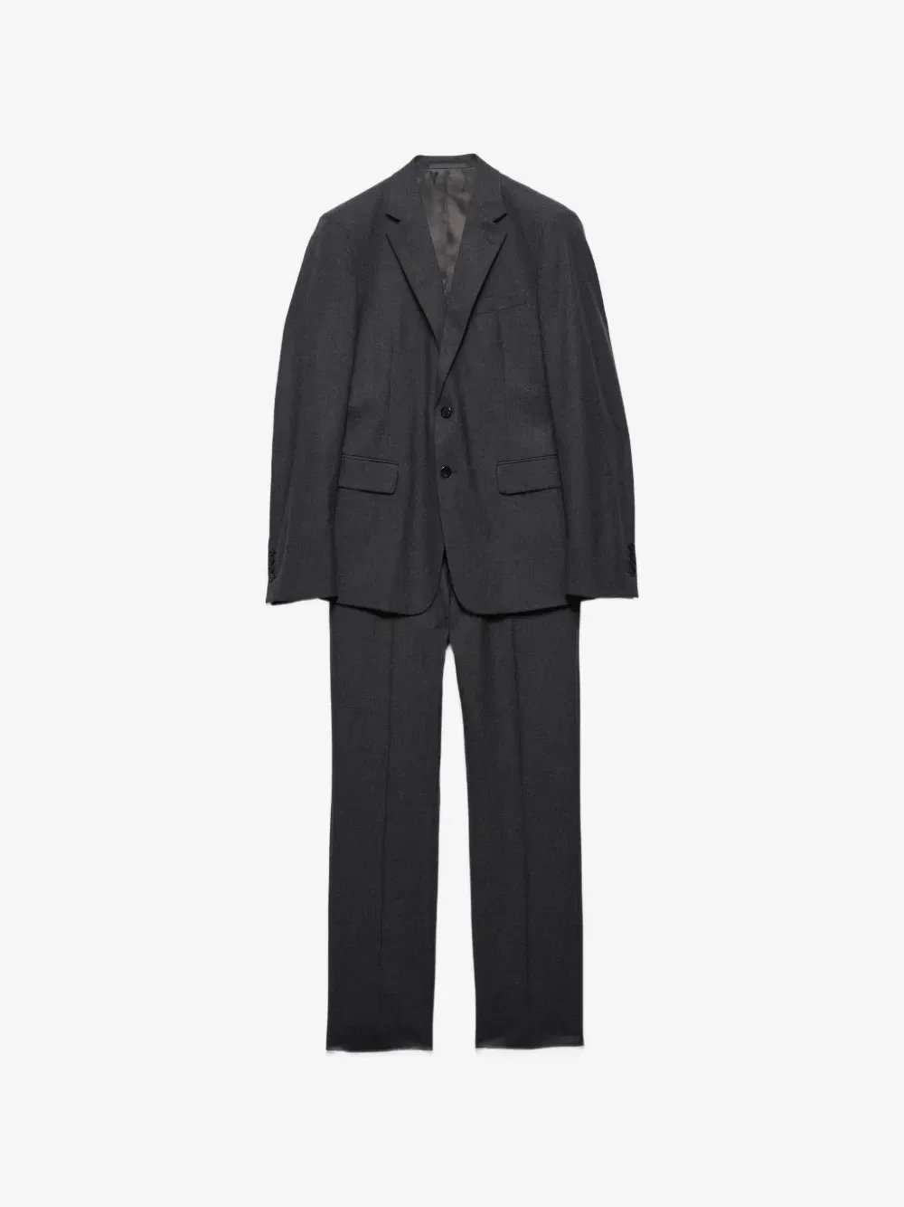 Однобортный костюм Prada, серый