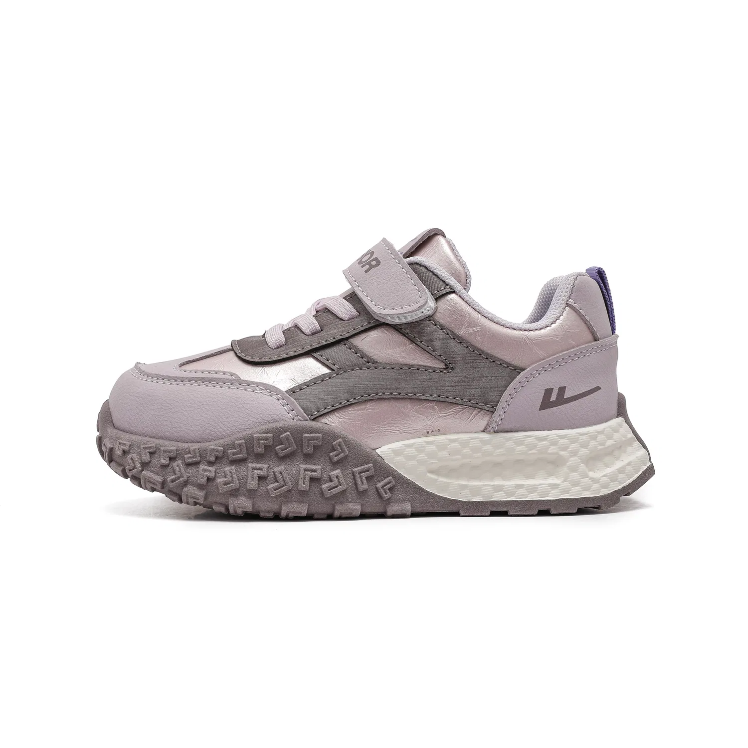 Детские повседневные кроссовки с синтетической кожей WARRIOR, Light Purple/Taro Purple