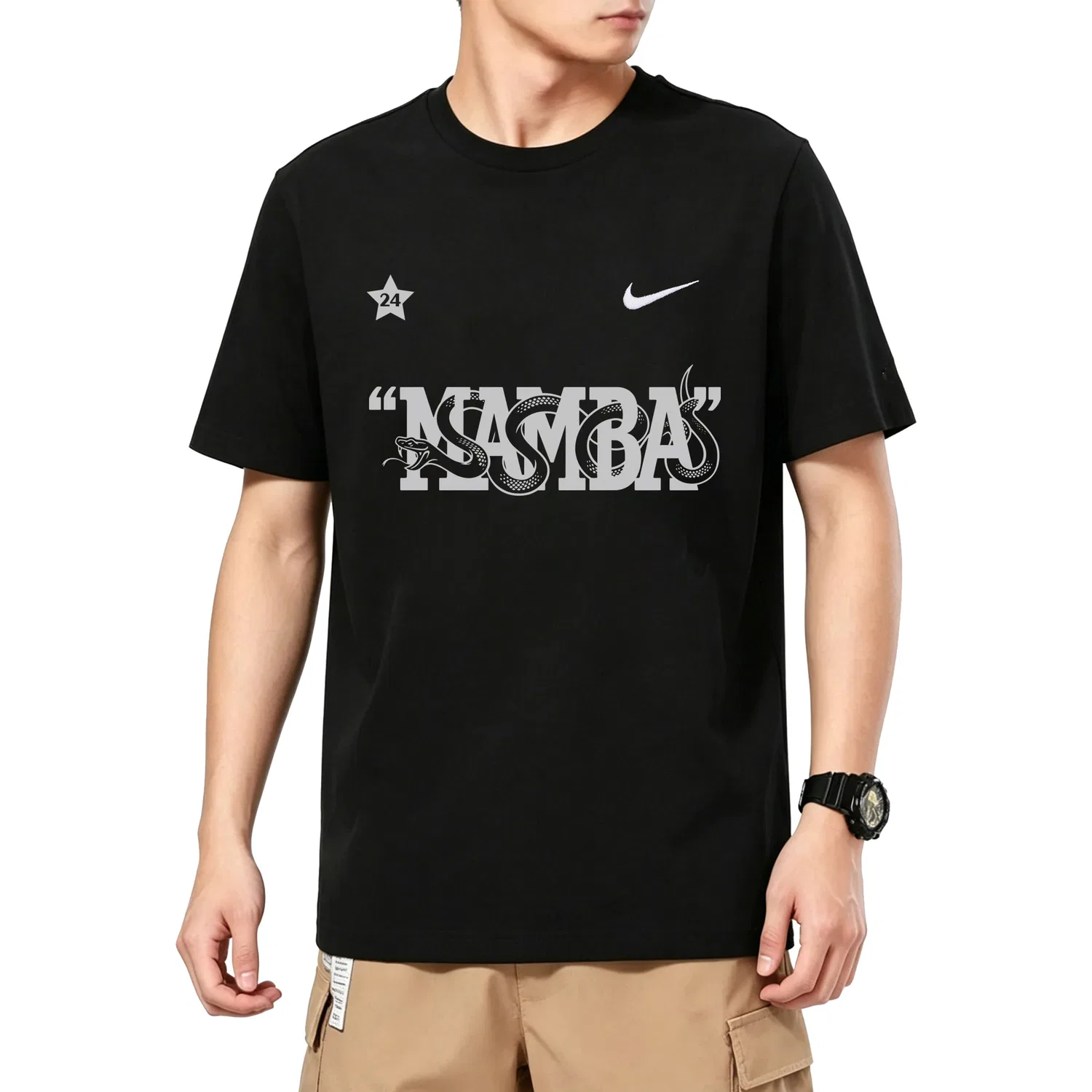 Футболка Nike Sportswear Silver — фото 4