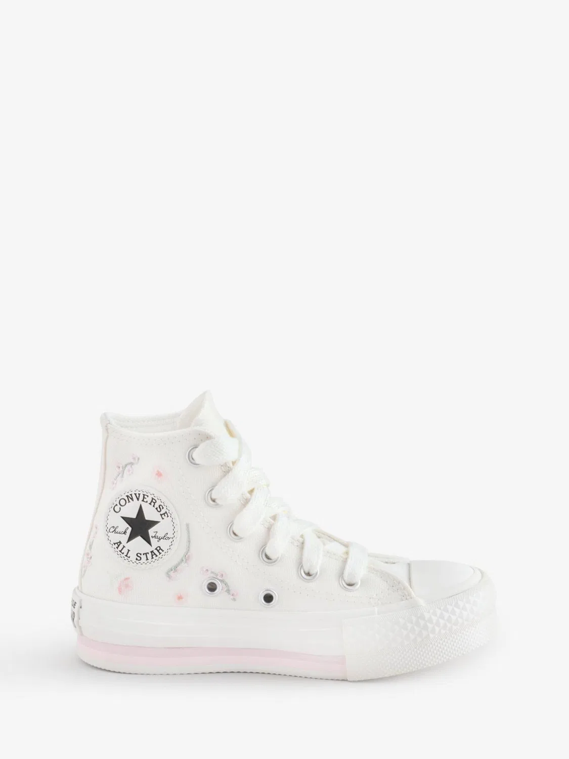 Кеды Converse Chuck Taylor EVA Lift Floral, бело-розовый