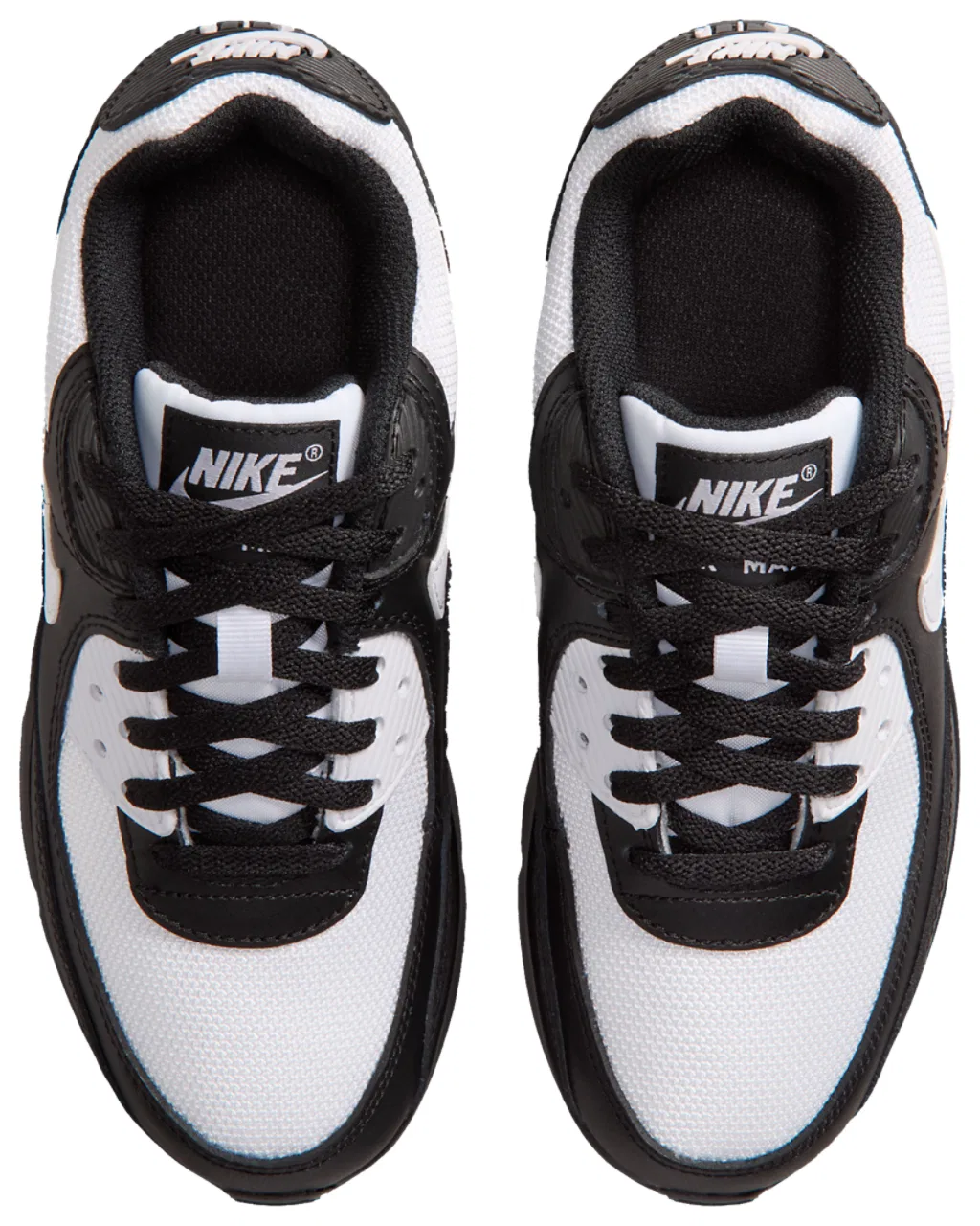 Детские кроссовки для мальчиков с кожаным верхом Nike Air Max 90 Mesh, Black/White — фото 4