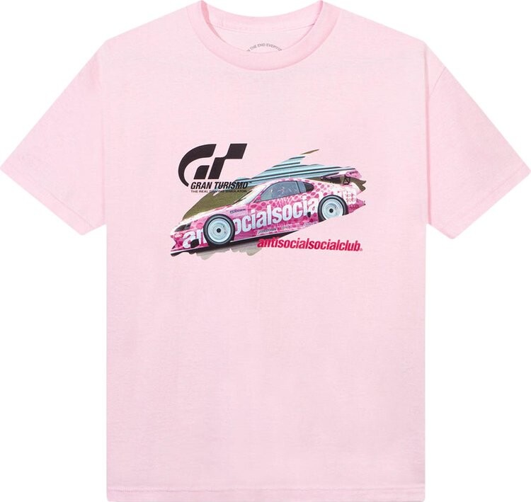 

Футболка Anti Social Social Club x Gran Turismo GT500 Tee 'Pink', розовый