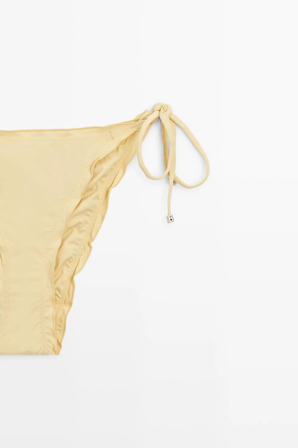 Трусики для бикини Massimo Dutti, с оборками и бантиками, Vanilla — фото 4