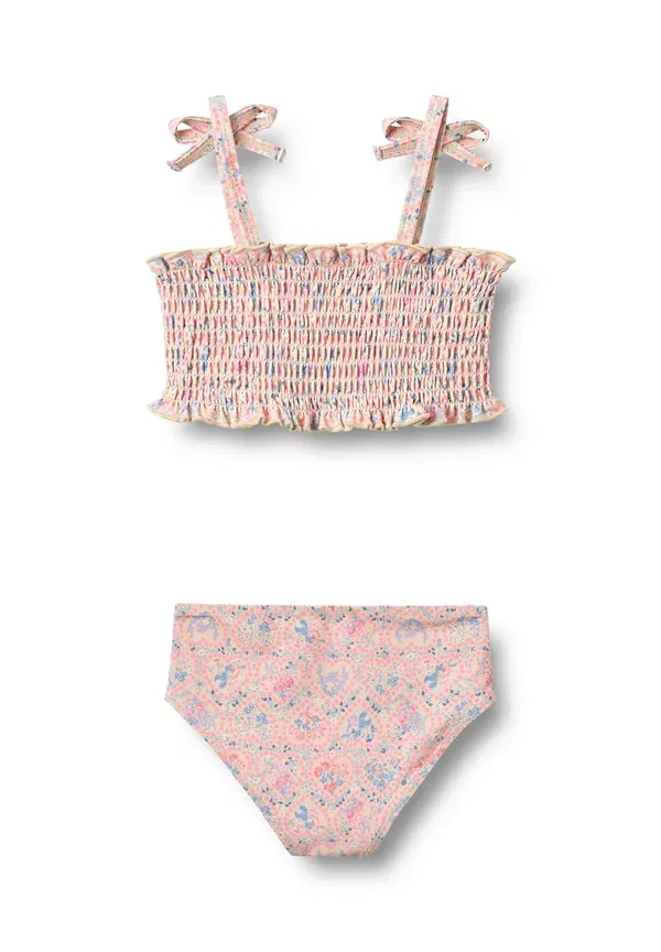 Комплект купальника с цветочным принтом Carla set Wheat, Pink Heart Flowers, розовый — фото 2