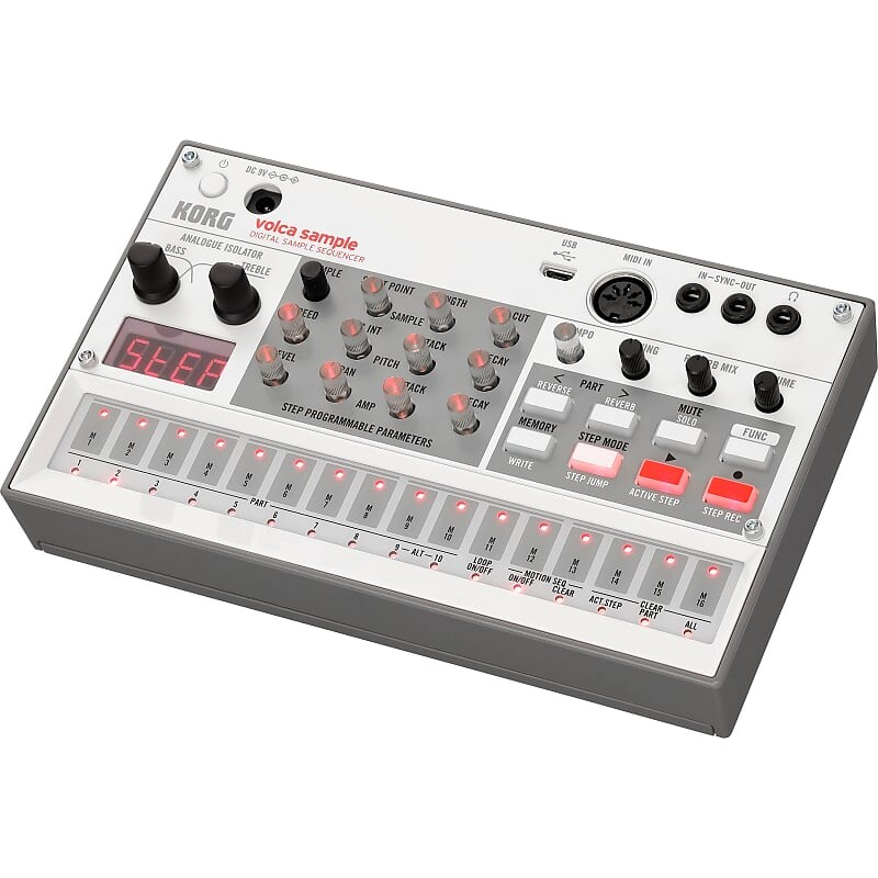 

Korg Volca Sample Встроенный проигрыватель ритм-машины PCM Цифровой секвенсор MIDI Sequencer Volca Sample Built-in PCM Rhythm Machine Looper MIDI Digital Sequencer