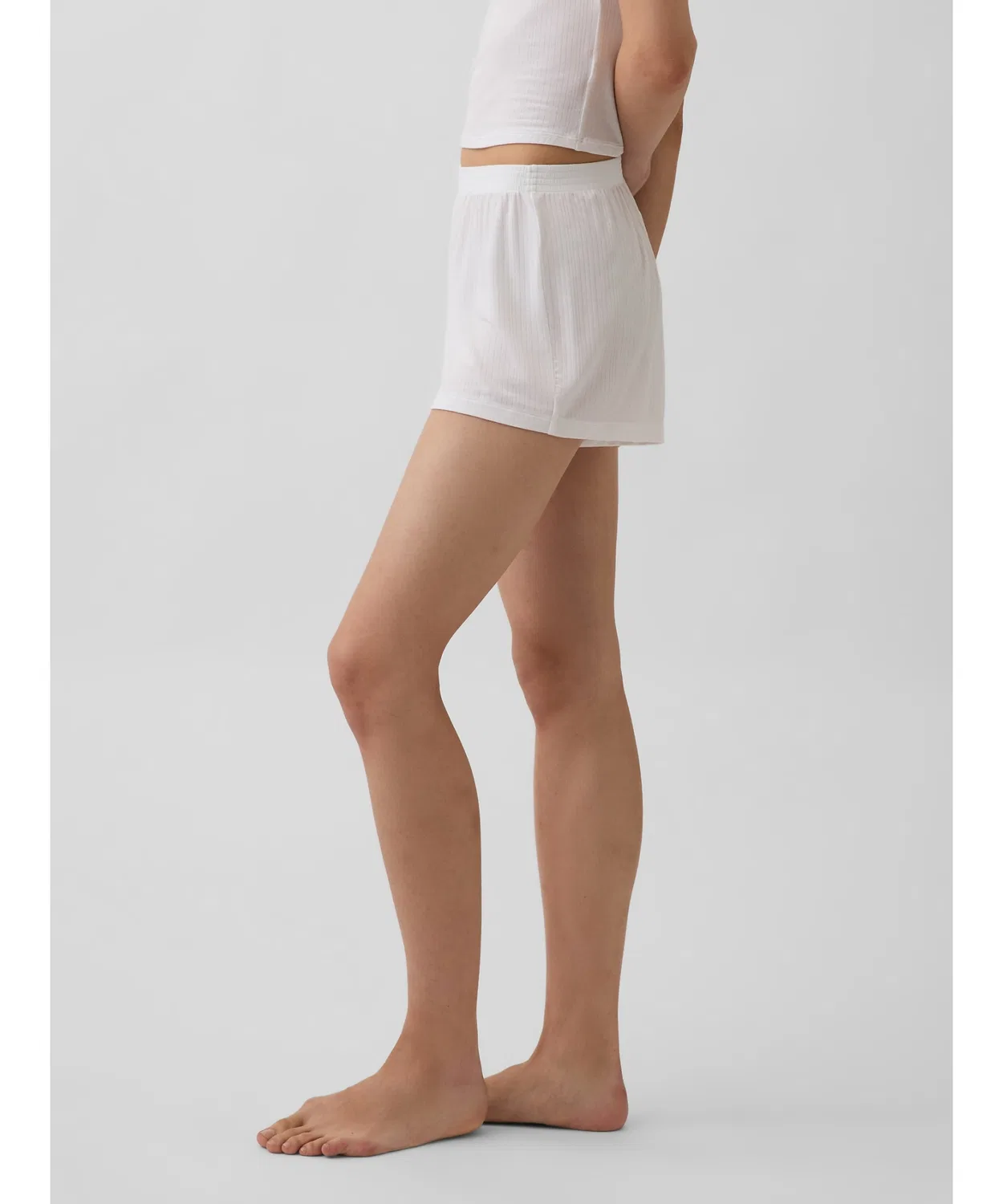 Женские пижамные шорты из модала с мелкой резинкой SoftMade GAP, Black — фото 3