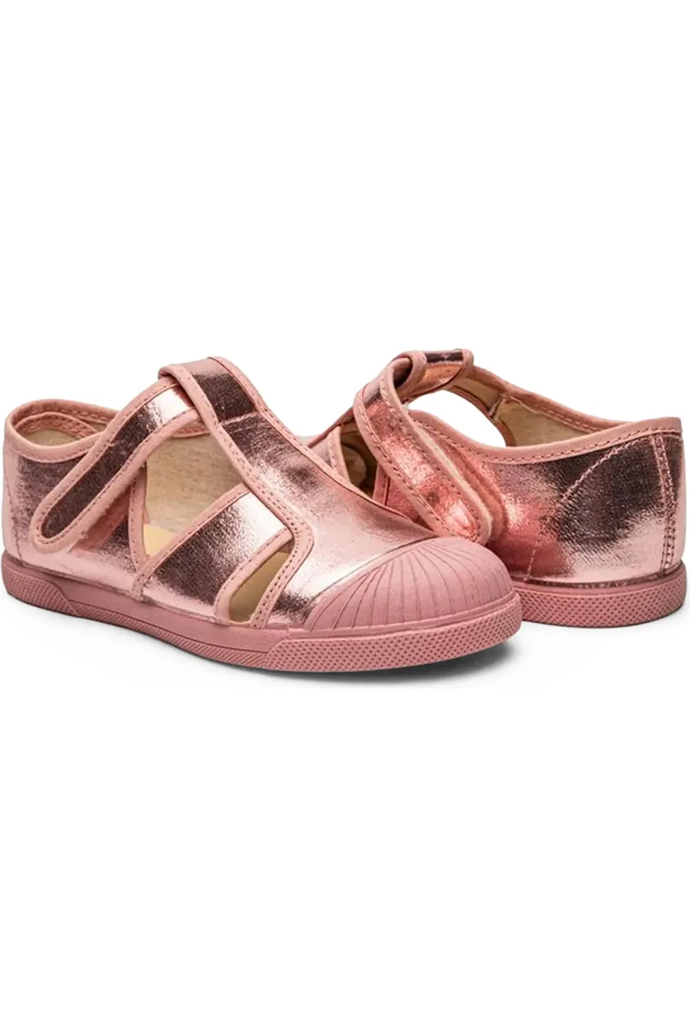 Детские туфли-лодочки на каблуке с ремешком Riley CHILDRENCHIC, розовый — фото 4