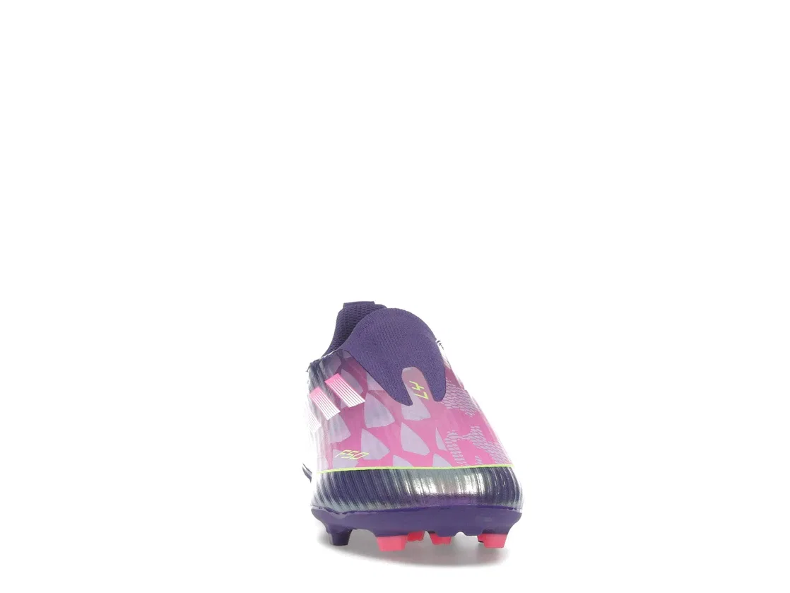 Детские бутсы Lamine Yamal Future Icons Pack Adidas, Unity Purple/Footwear White/Lucid Lemon — фото 2