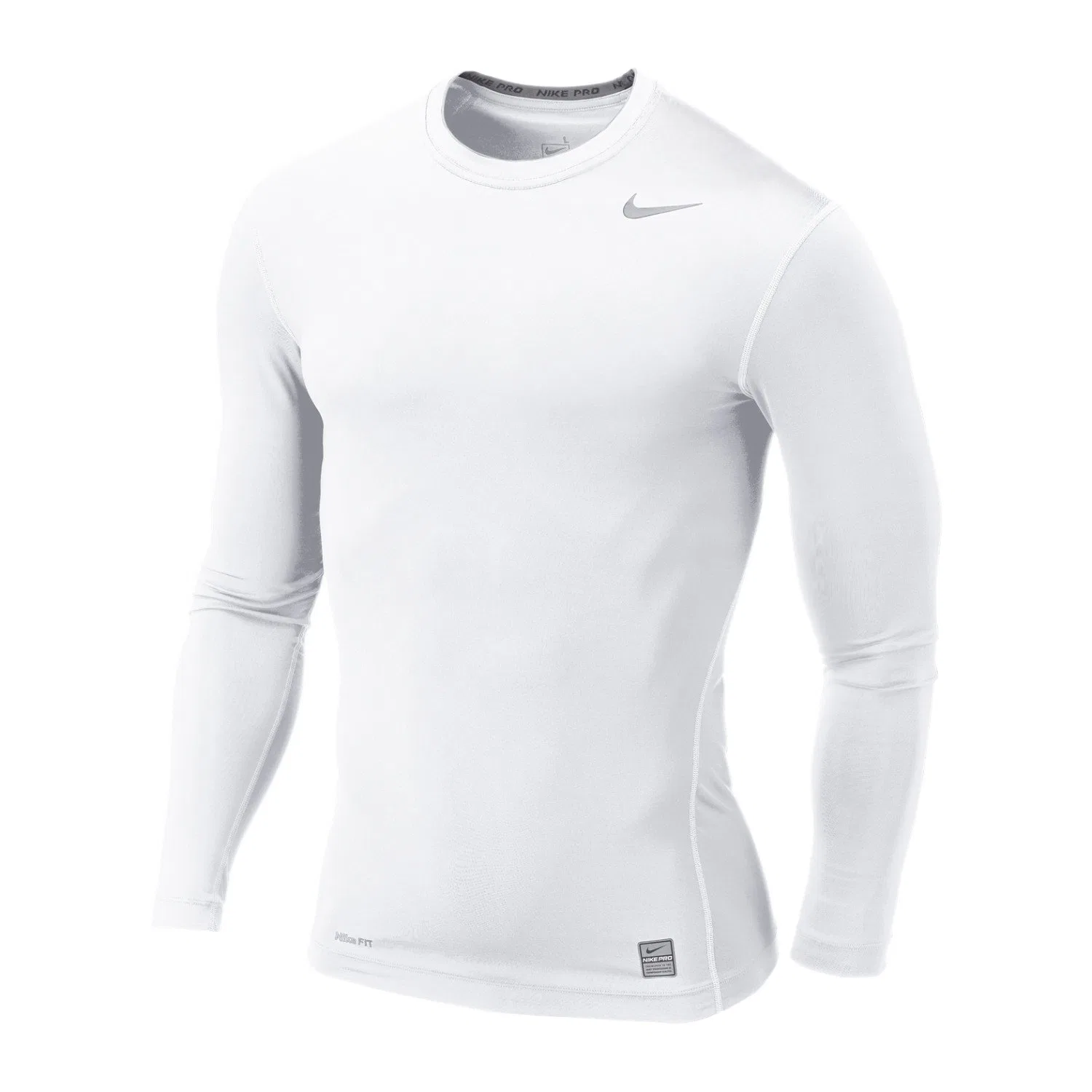 Мужская футболка с длинным рукавом NIKE PRO Core, Grey White