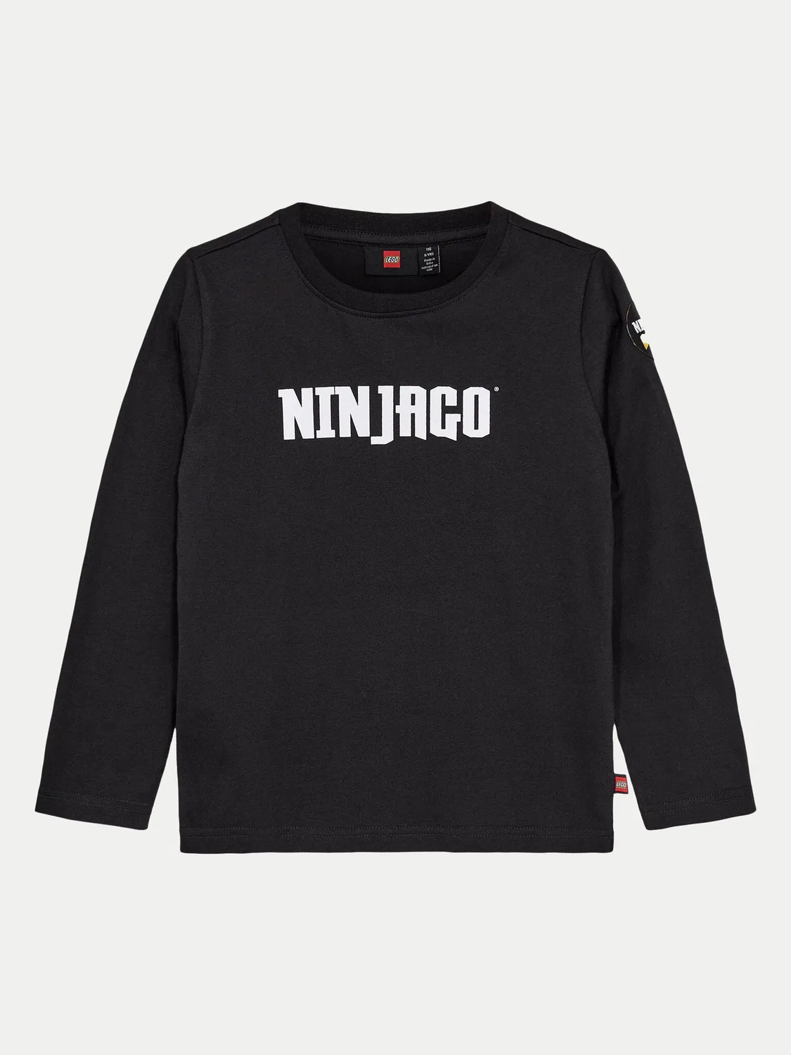 Лонгслив стандартного кроя для мальчика Ninjago Lego, черный