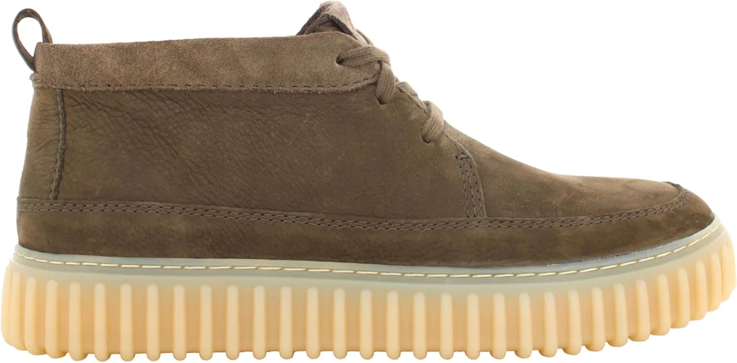 Мужские ботильоны Clarks Torhill LaceHi, Green Khaki — фото 2