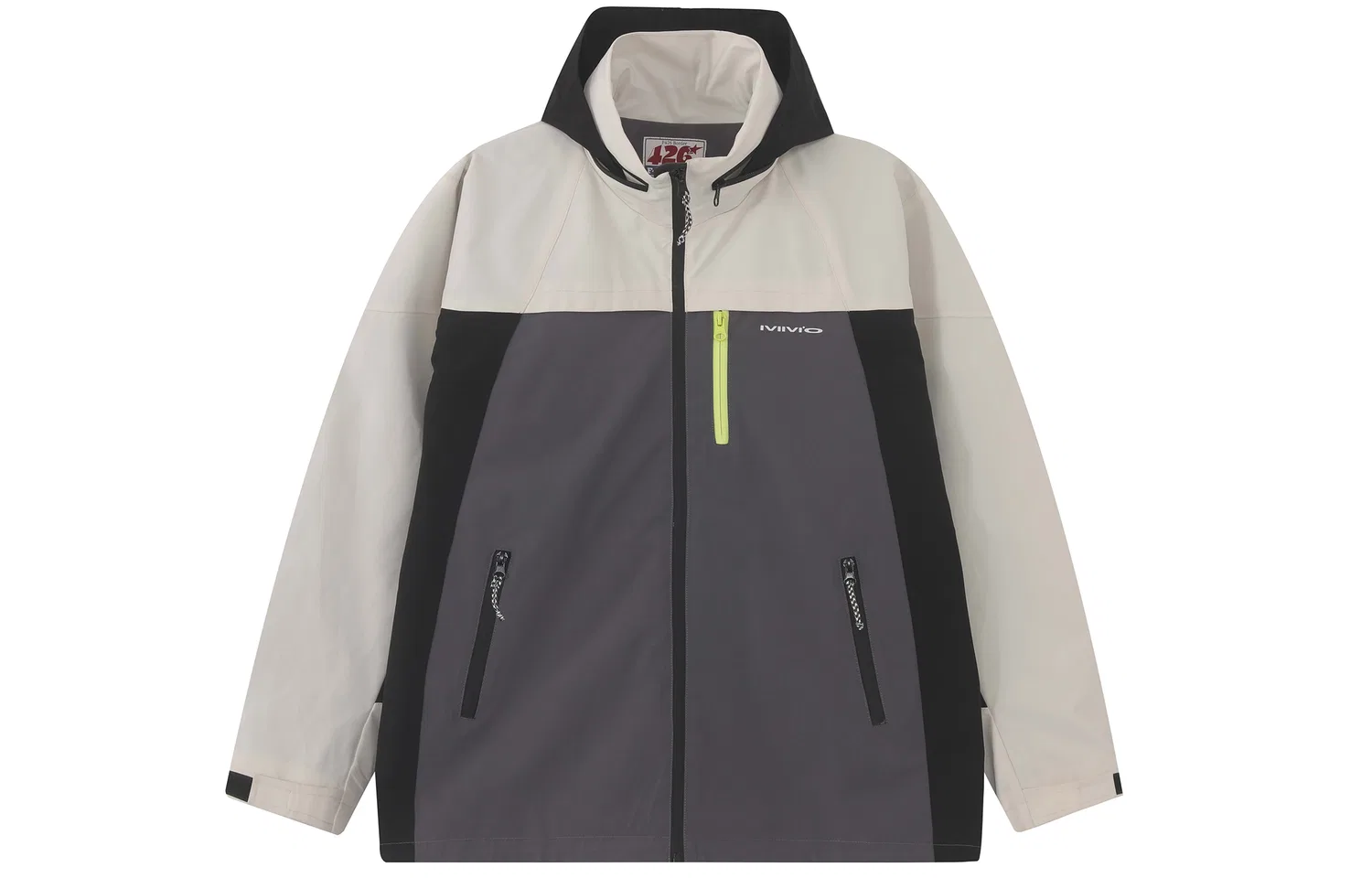 Детская куртка с капюшоном F426, White Gray